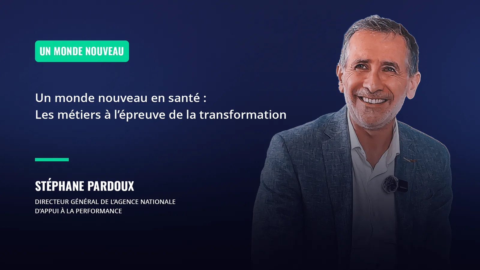 Portrait de Stéphane Pardoux, directeur général de l'Agence nationale d'appui à la performance.